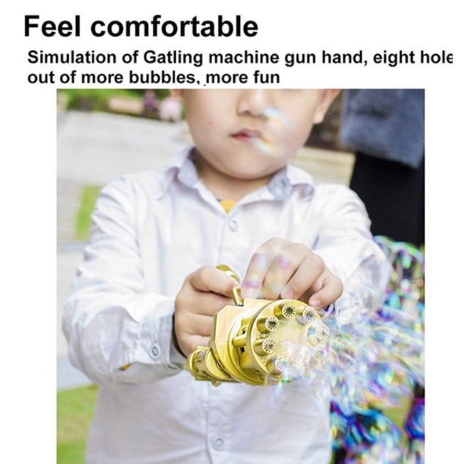 SD4V MAINAN ANAK BUBBLE ANAK SENJATA BUBBLE GUN ELEKTRIK PISTOL GUN CAIRAN SABUN BALON MAINAN OUTDOOR AMT