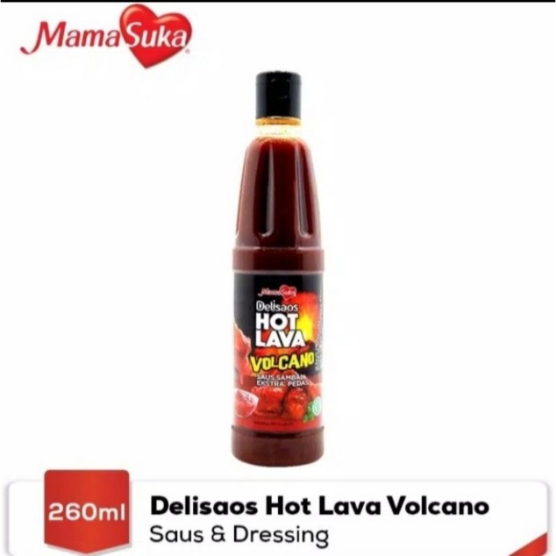 

MamaSuka Delisaos Hot Lava Volcano / Saus Sambal Ekstra Pedas 260ml