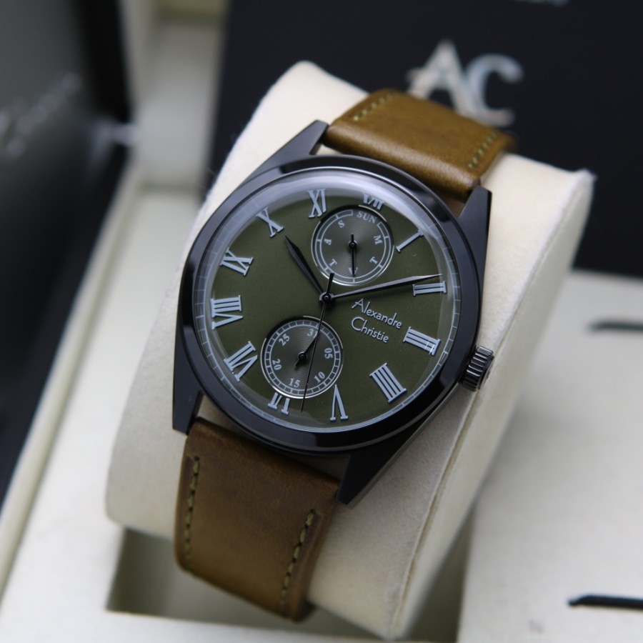 JAM TANGAN PRIA ALEXANDRE CHRISTIE AC 6578 LEATHER ORIGINAL GARANSI RESMI 1 TAHUN