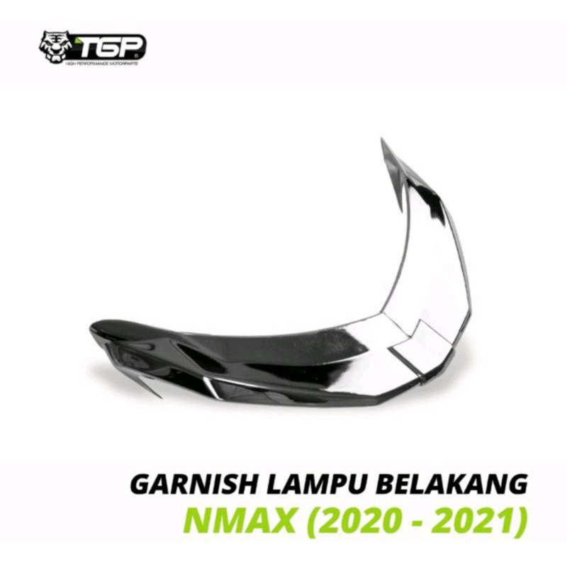 Garnish Lampu Belakang New Nmax Tahun 2020-2021 Black Chrome TGP