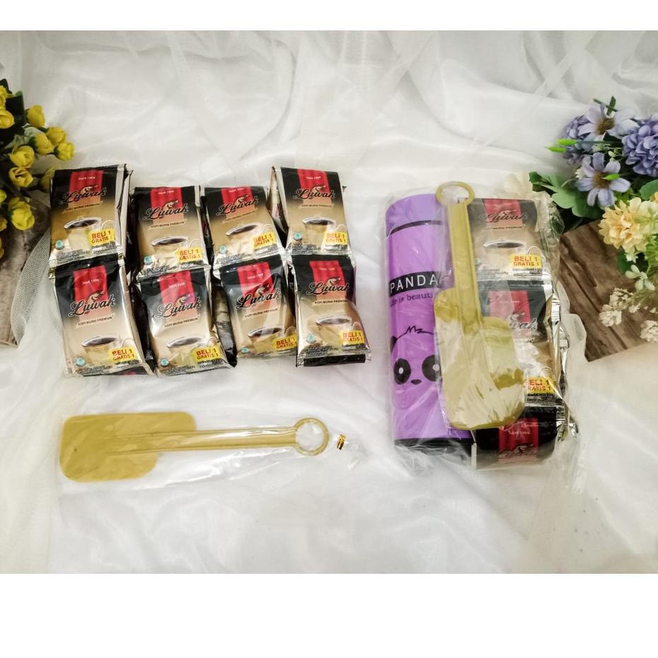 

え JAVA STORE | PAKET KOPI LUWAK 20pcs + Tumbler Kaca Tahan Panas Dingin ㍾