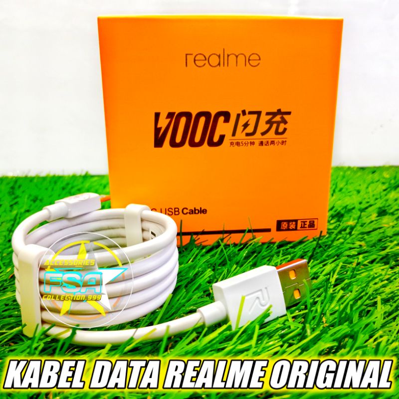 KABEL DATA REALME VOOC MICRO USB ORIGINAL SUPPORT FAST CHARGING