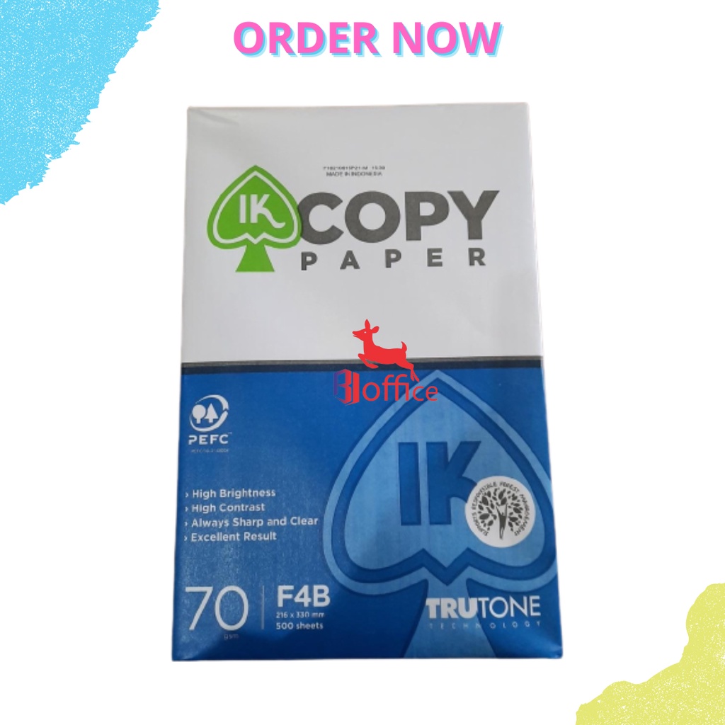 

Kertas HVS F4 70gram IK Copy Paper