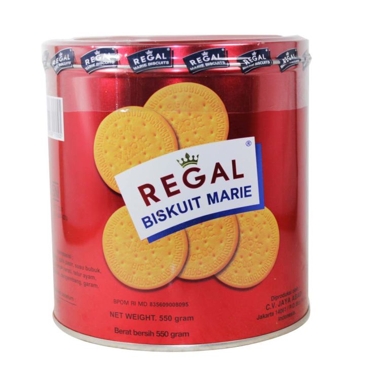 

[550 Gram] Regal Marie Biscuit Kaleng 550 gr (Biskuit Lebaran)