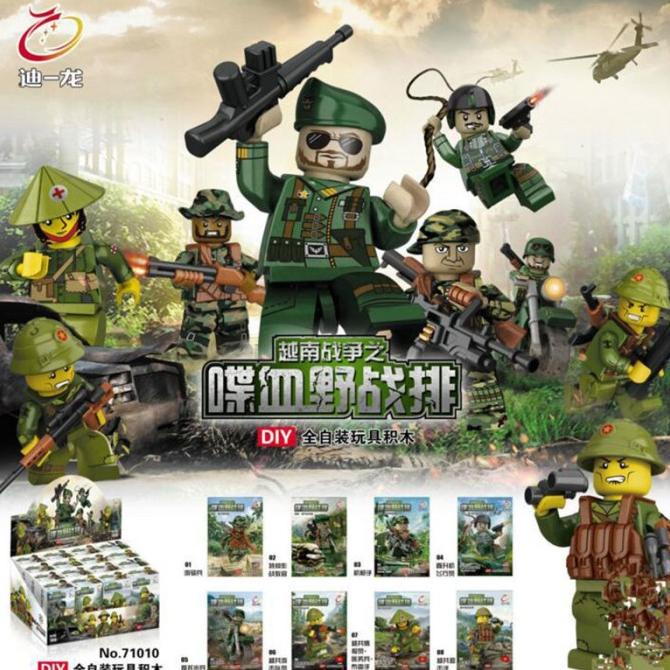71010 Vietnam War Perang Army Tentara Pasukan Minifigure Brick