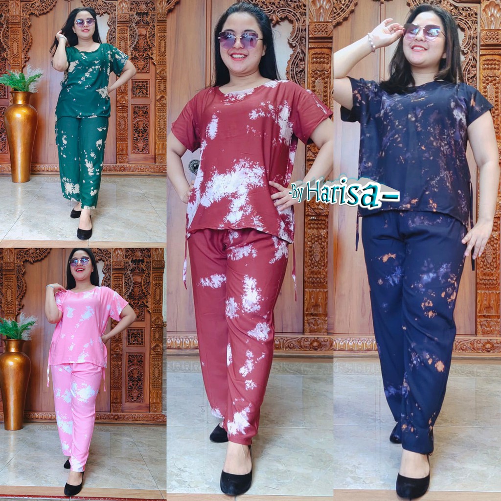 Babydoll Jumbo Tiedye Celup Panjang XXL Rayon Super 02