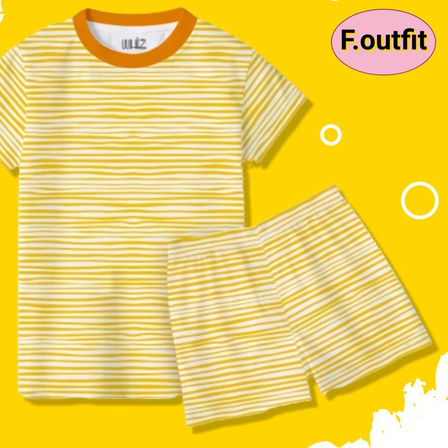 Fresh' Setelan Baju Kaos Distro Santai Anak Kecil Laki Laki Perempuan 1 2 6 Tahun Murah Cewek Cowok