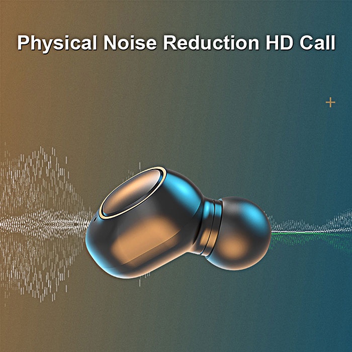 IN JKT JS25 Headset Bluetooth Sport TWS with Mic 9D Bass Stereo Type-C Handset Water Proof Earbud 5.0 Wireless Earphone Tahan Air (COD)-7