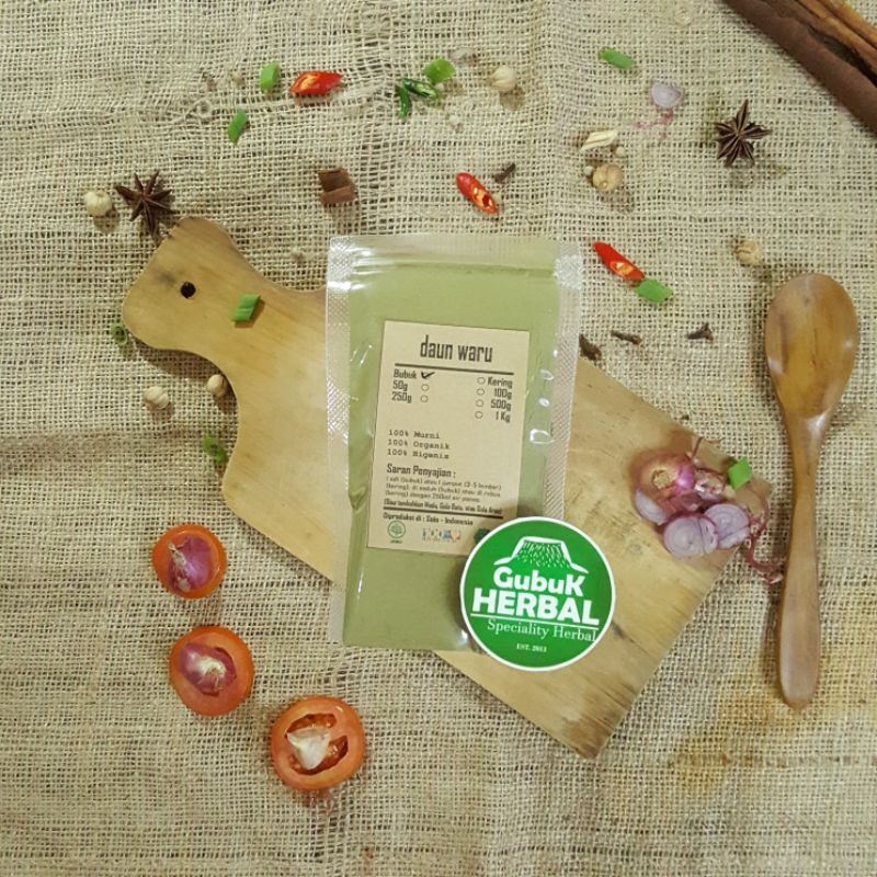 

DAUN WARU BUBUK 100 GRAM - Hibiscus Tiliaceus - BUBUK HALUS - MURNI TANPA CAMPURAN - ORGANIK