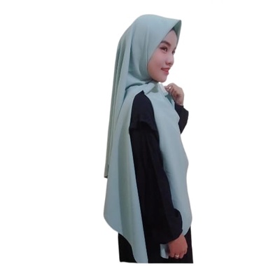 Ainahijab Kerudung Segi Empat Instan Jumbo 150x150 Syar'i Premium Hijab Instan 2 Layer  Langsung Pakai