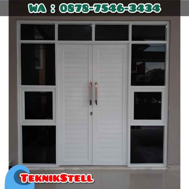 KUSEN PINTU ALUMINIUM FULL SET MURAH