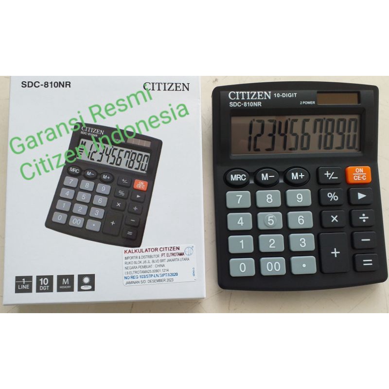 

Calculator Kalkulator Citizen SDC 810NR ORIGINAL
