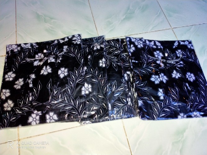 Couple Batik Tunik Modern Seragam Kerja Kantor Lengan Panjang