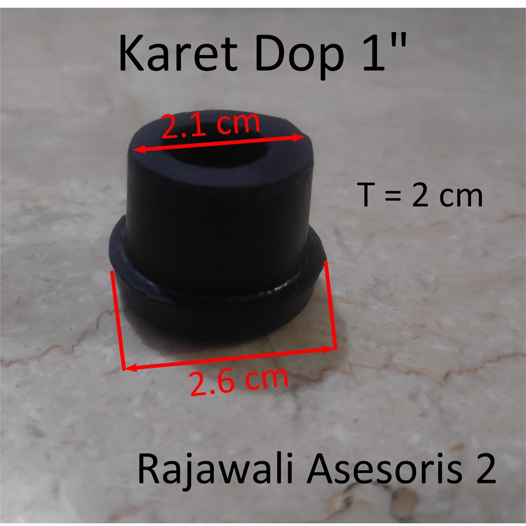 Karet Dop 1 / Karet Kaki Meja Kursi 1 Inch Karet Pipa