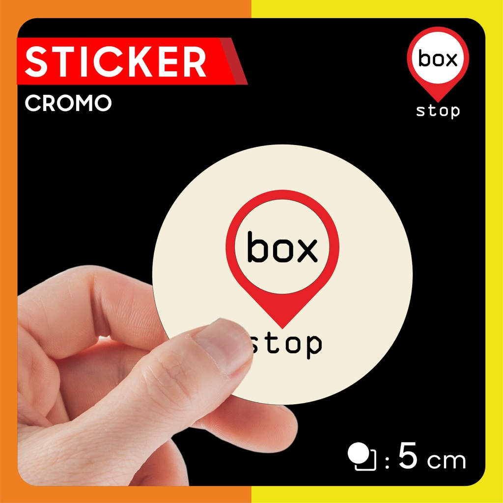 

Stiker Label Merk - Kromo D: 5 cm (54 pcs)