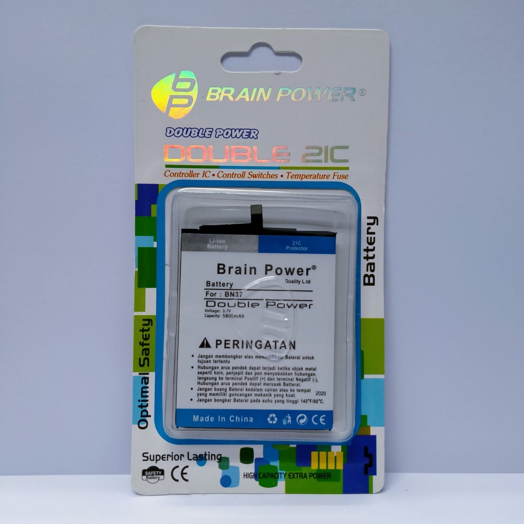 Battery Xiaomi BN37 Baterai Batre Xiaomi Redmi 6A Redmi 6 / BN 37 Double Power 2ic Brain Power