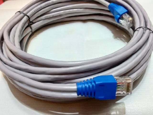 Kabel Lan UTP Cat5E 35 meter siap pakai sudah dicrimping rj45 dan plug booth