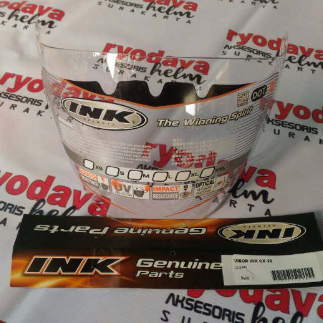 visor kaca original part helm ink cx22 bening
