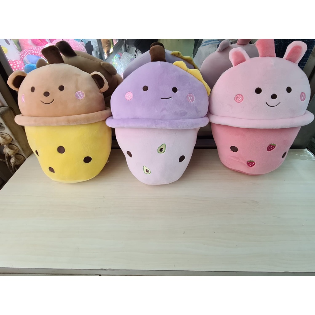 NEW boneka boba CUTE ANIMAL boneka gelas boba animal premium SNI BAHAN YELVO PREMIUM SUPER LEMBUT IS