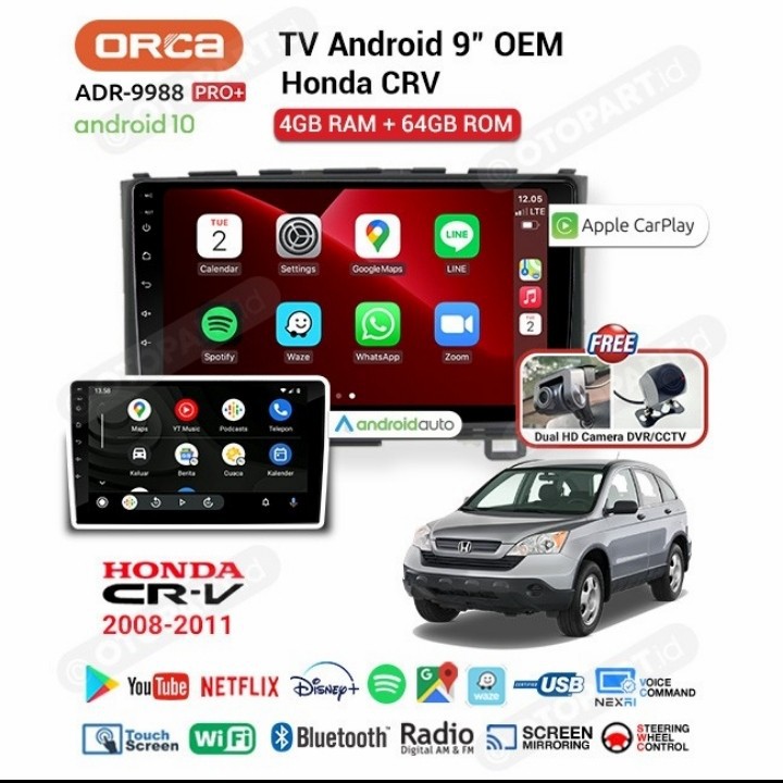 Jual Head Unit Android Crv Gen Orca Adr Pro Plus