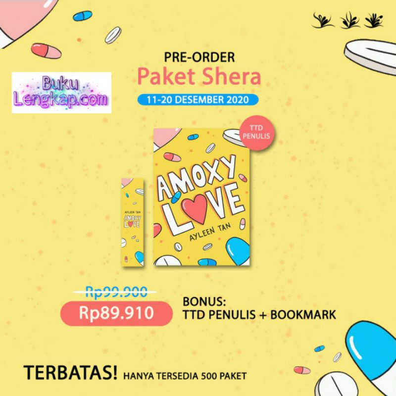 buku novel AMOXYLOVE - AYLEEN TAN original