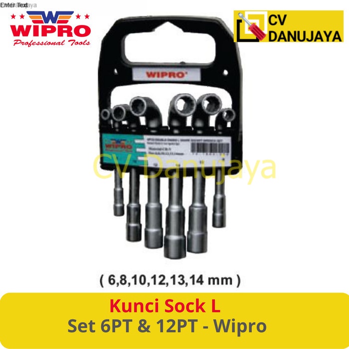 Kunci Shock Sock L set 6 PT & 12 PT - Wipro