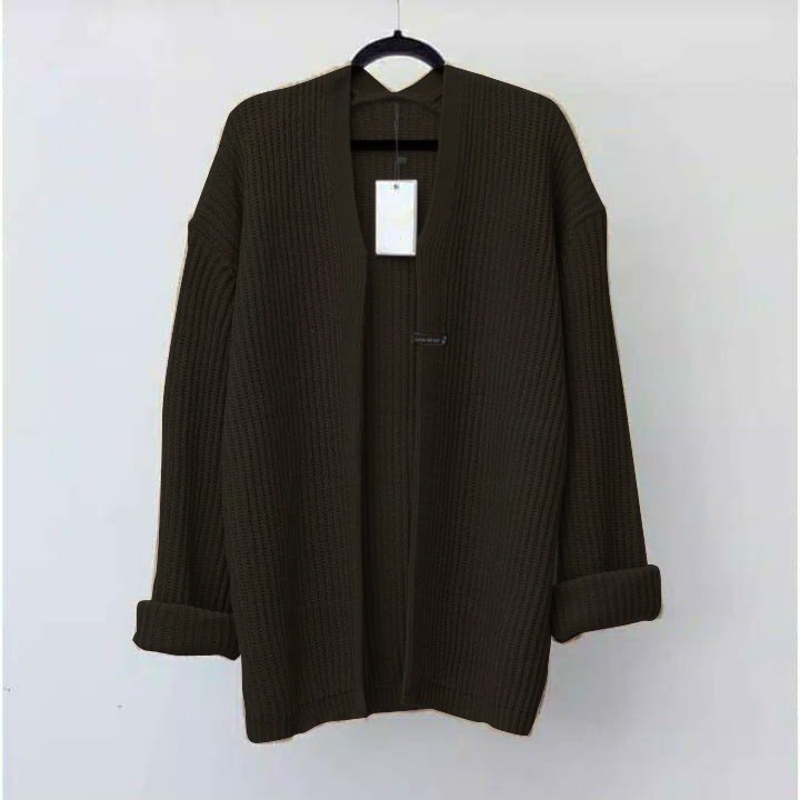 MY001-  KARDIGAN RAJUT HALUS KNIT CARDIGAN  OUTTER-Black