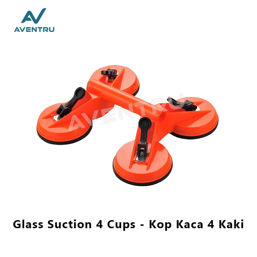 Glass Suction Four Cups Sucker Plate Kop Kaca Keramik 1 2 4 Kaki 4 PVC