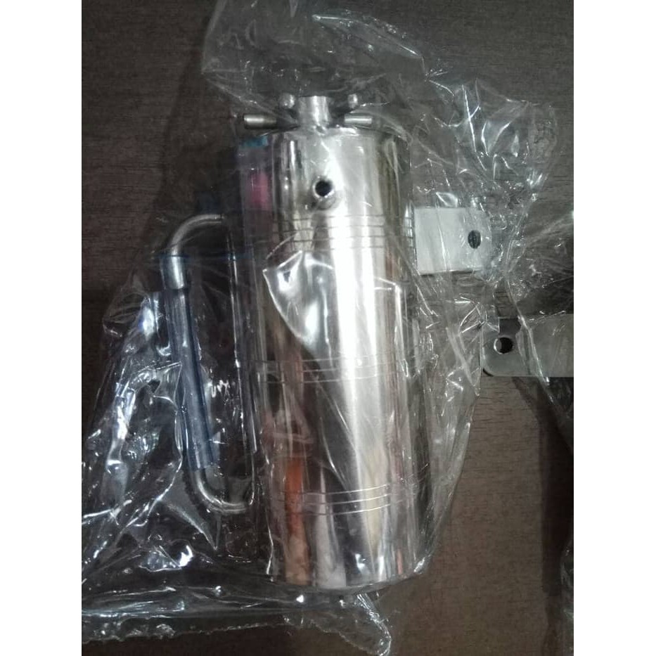 (100% Quality) Tabung botol oli samping air radiator variasi stainless ninja rxking