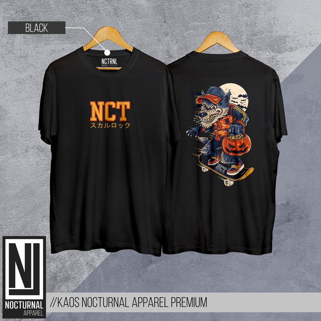 Kaos Distro Nocturnal Original - Wolf Skate