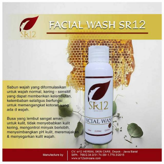 Facial Wash Madu SR12