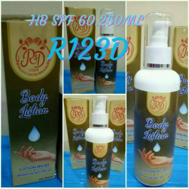 HANDBODY HB WHITENING LOTION RD 123 SPF 60 ORIGINAL ASLI 100% BY RINNA DIAZELLA