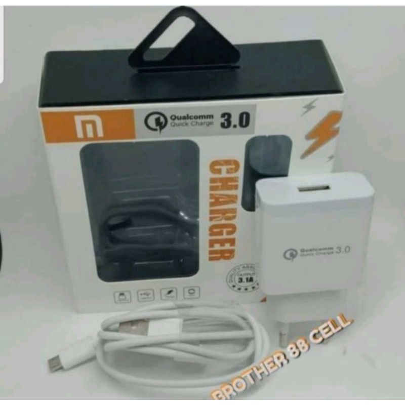 Charger xiaomi original 100% fast charging QUALCOM 3.0 micro usb 3.1A