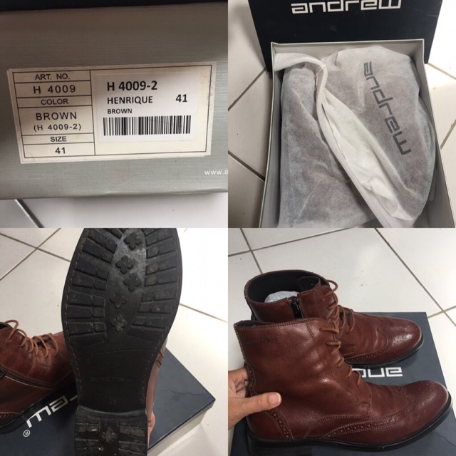Sepatu Andrew untuk cowo (preloved like new)