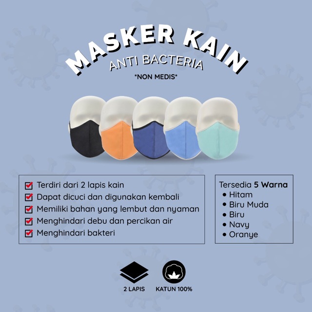 Masker Kain (5pcs)