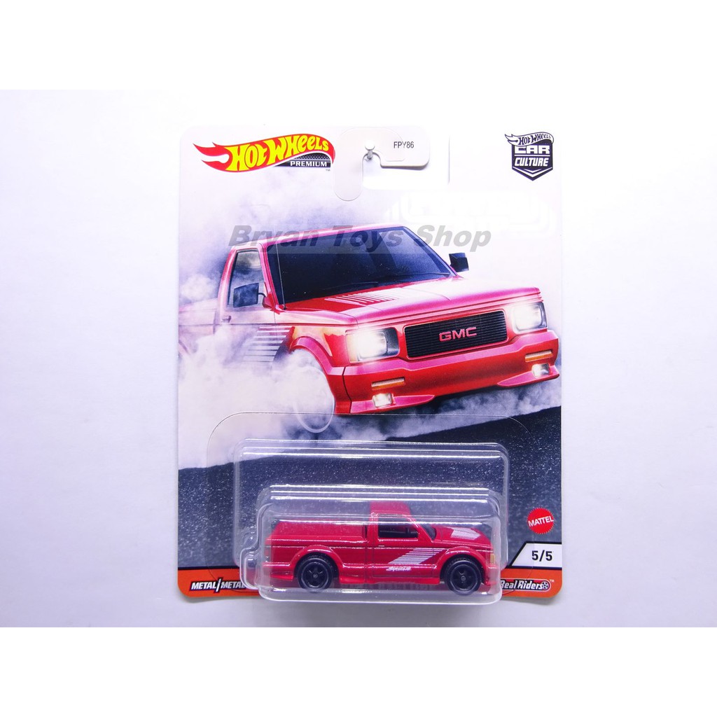 Hot Wheels Premium Power Trip 1991 GMC Syclone Merah