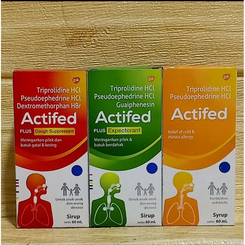 Actifed plus expec 60ml|Actifed plus cought suppressant|Actifed syr 60ml