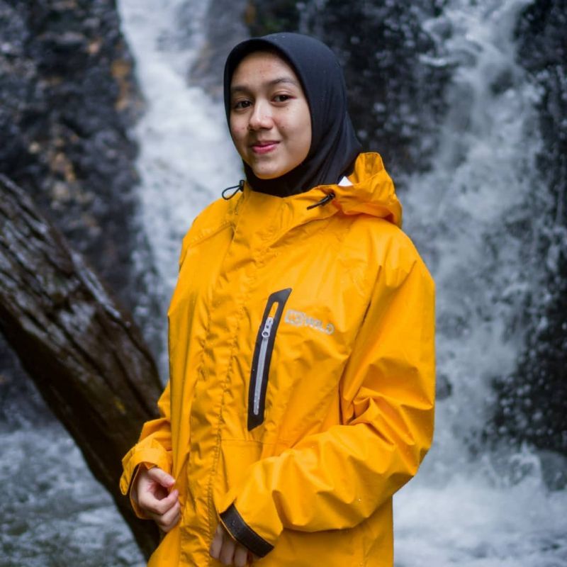 jas hujan wanita pria wd wild outdoor original