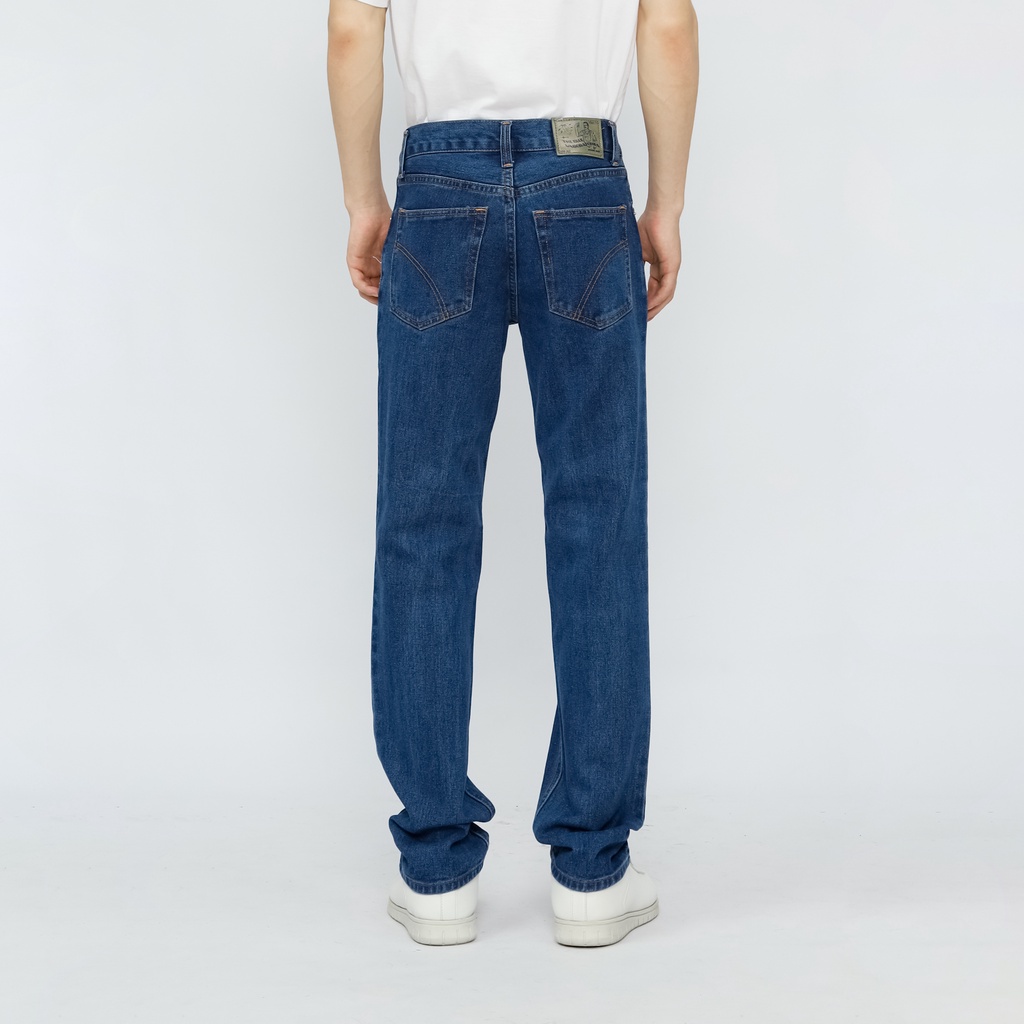 Fathco - Celana Jeans Reguler Basic Blue Wash