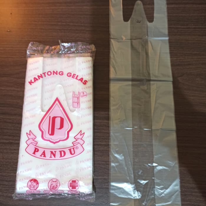 v1fe0bc Kantong Plastik Double Cup / Plastik Take Away 2 Gelas Tr3Fr02Fr2