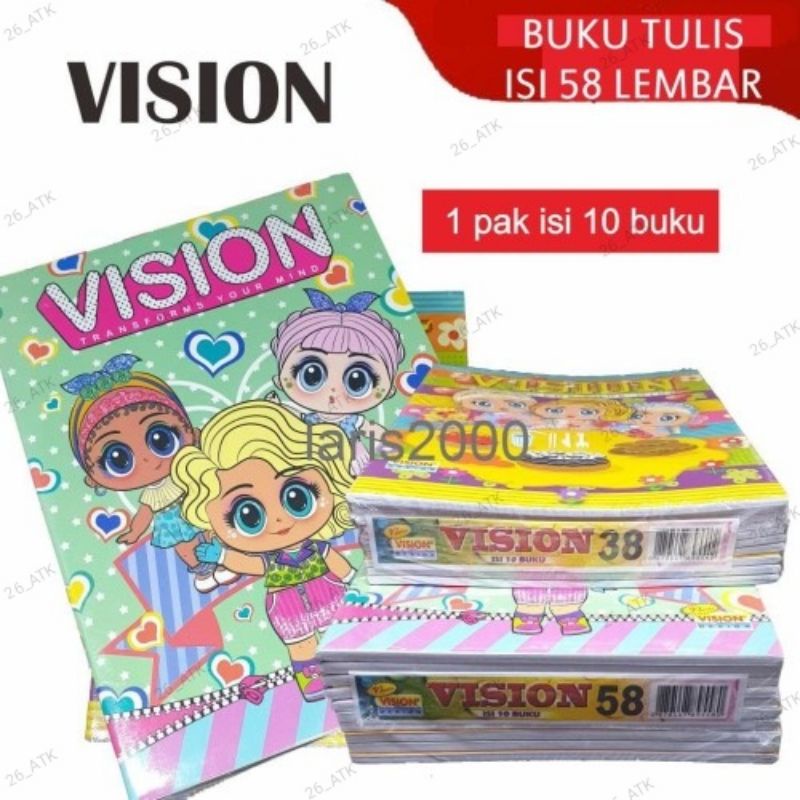 

[TERMURAH] BUKU VISION 58 LEMBAR