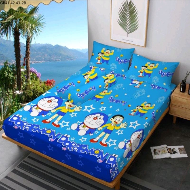 Sprei Kasur Sudut Karet Terlaris No1 180x200 No2 160x200 Motif Batik Bunga Karakter Bahan Disperse K