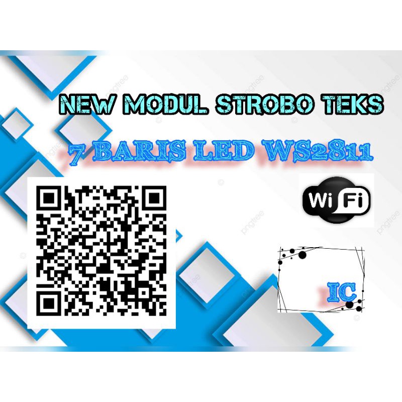 MODUL STROBO RUNNING TEXT 7 BARIS LED WS2811 NEW