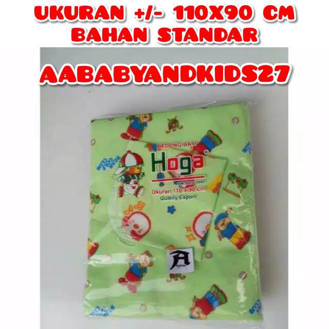 1Pak Isi 6PC Bedongan Bayi Hoga Ukuran 110 x 90 Cm Free 1PC Tatakan Ompol Bahan Standar