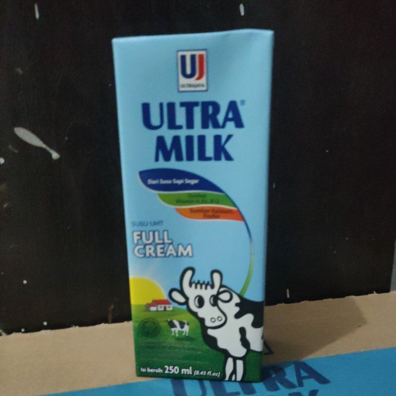 

Susu Ultra Milk varian Full Cream 250ml