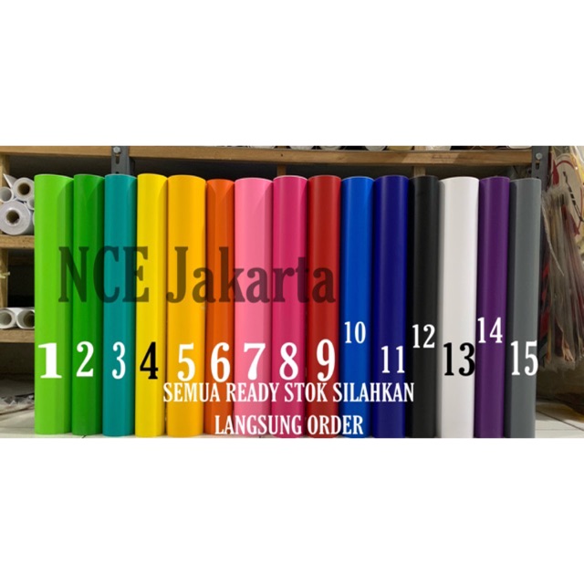  HARGA  PERMETER STIKER  SKOTLET POLOS WARNA MATT DOFF 