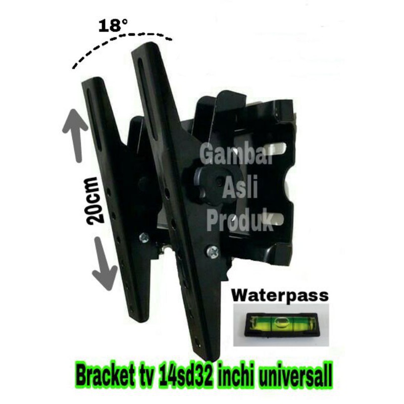 Bracket TV adjustable (tempel di tembok)