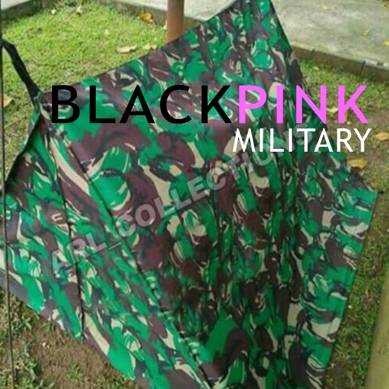 BLACKPINK tenda loreng standar tni / tenda perorangan /plysheet/plesit/outdoor