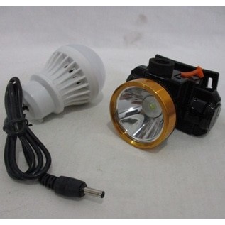 Head Lamp Charge Led 7 Watt Bonus Lampu / Senter Kepala SCORE SC-DL07P