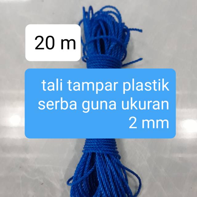 TALI TAMPAR PLASTIK UNTUK TALI JARING IKAN JARING BURUNG  TALI JEMURAN TALI PENGIKAT BARANG